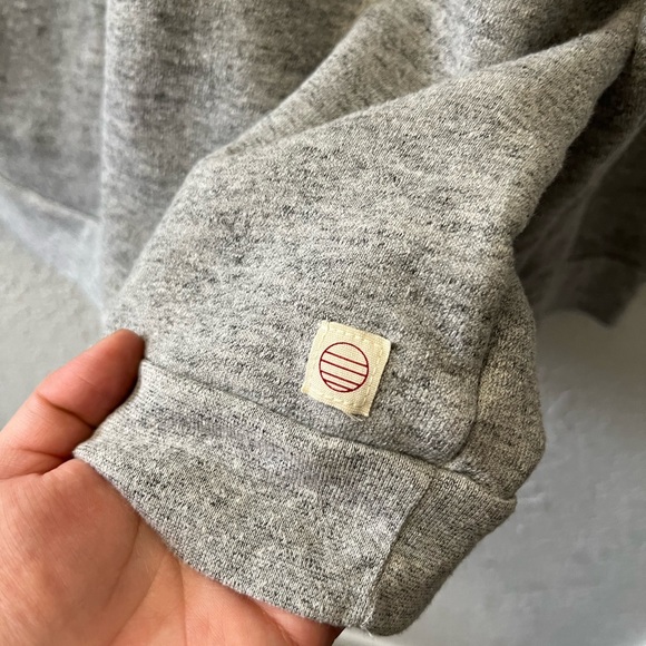 Marine layer Women's Sherpa Crew Pullover in Heather Grey - Picture 5 of 11